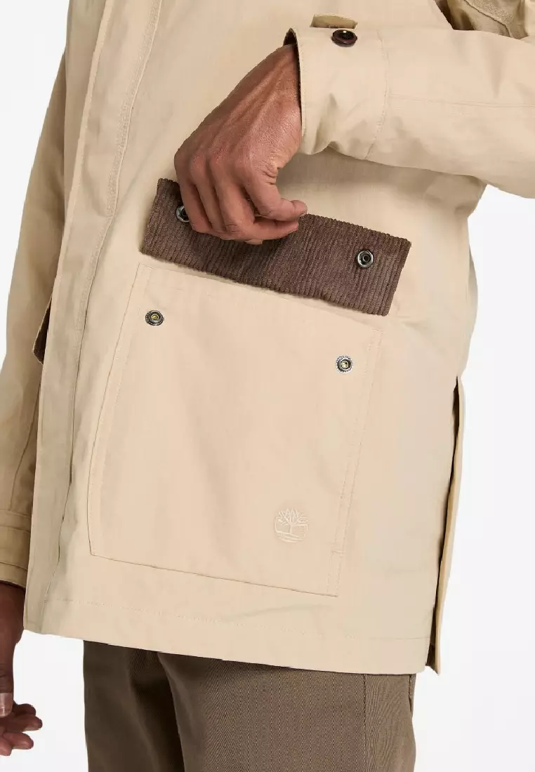 男款棉質防水穀倉外套