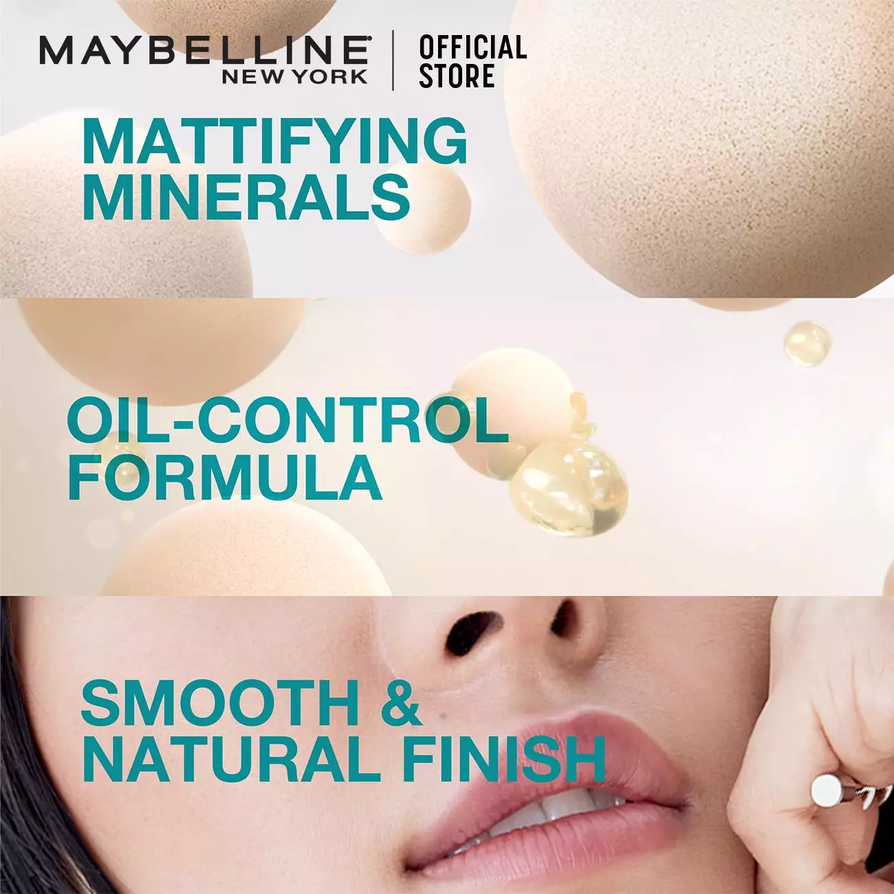 Maybelline Fit Me Matte and Poreless 24HR Oil Control Powder Foundation - 128