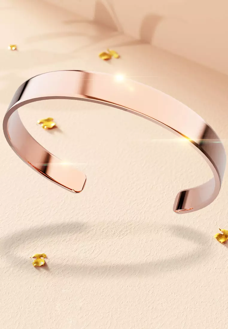 Avenue Classic Cuff Bangle Rose Gold