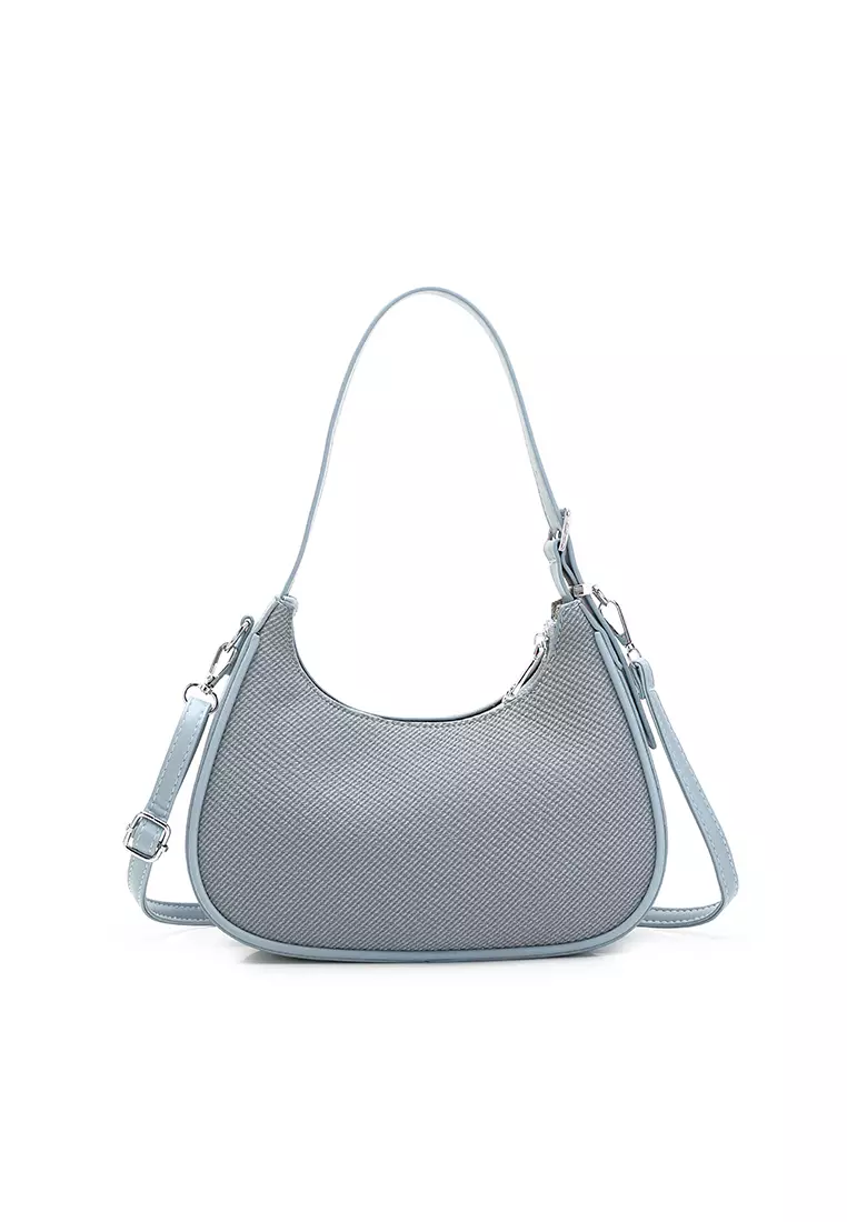 Women's Top Handle Bag / Sling Bag / Crossbody Bag / Shoulder Bag (Tas Tangan Wanita / Tas Selempang Wanita / Tas Bahu Wanita) - Biru