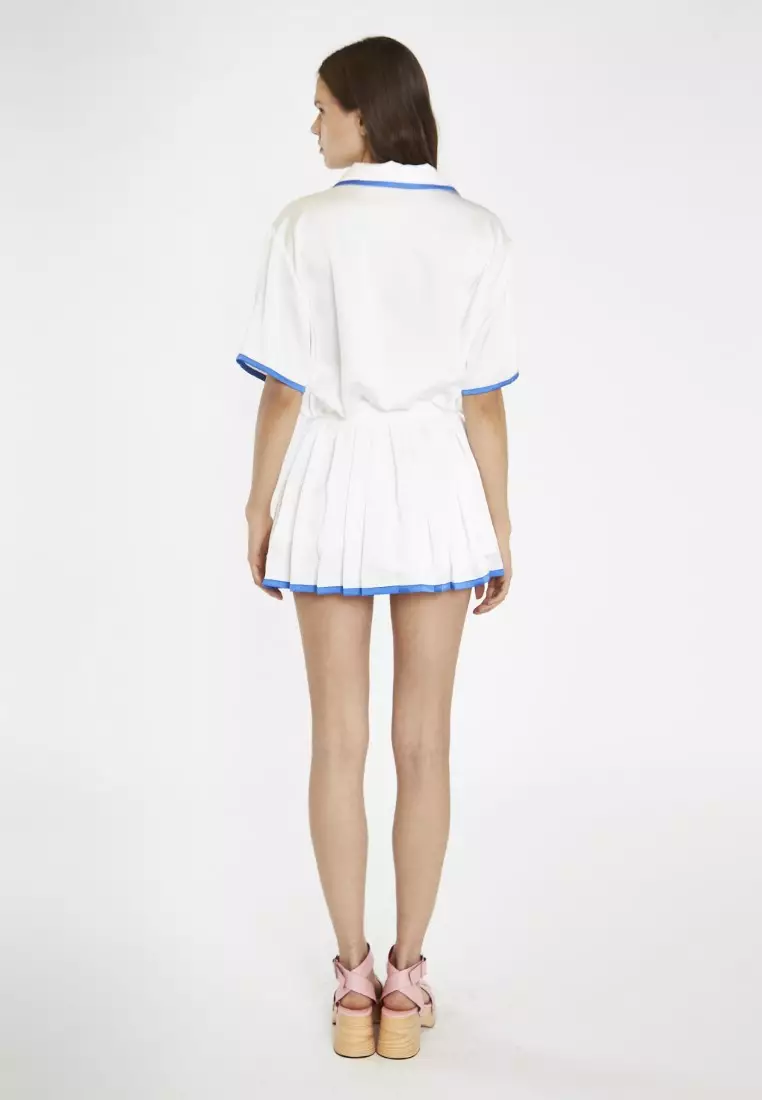 Embroidered Pocket Oversized Shirt