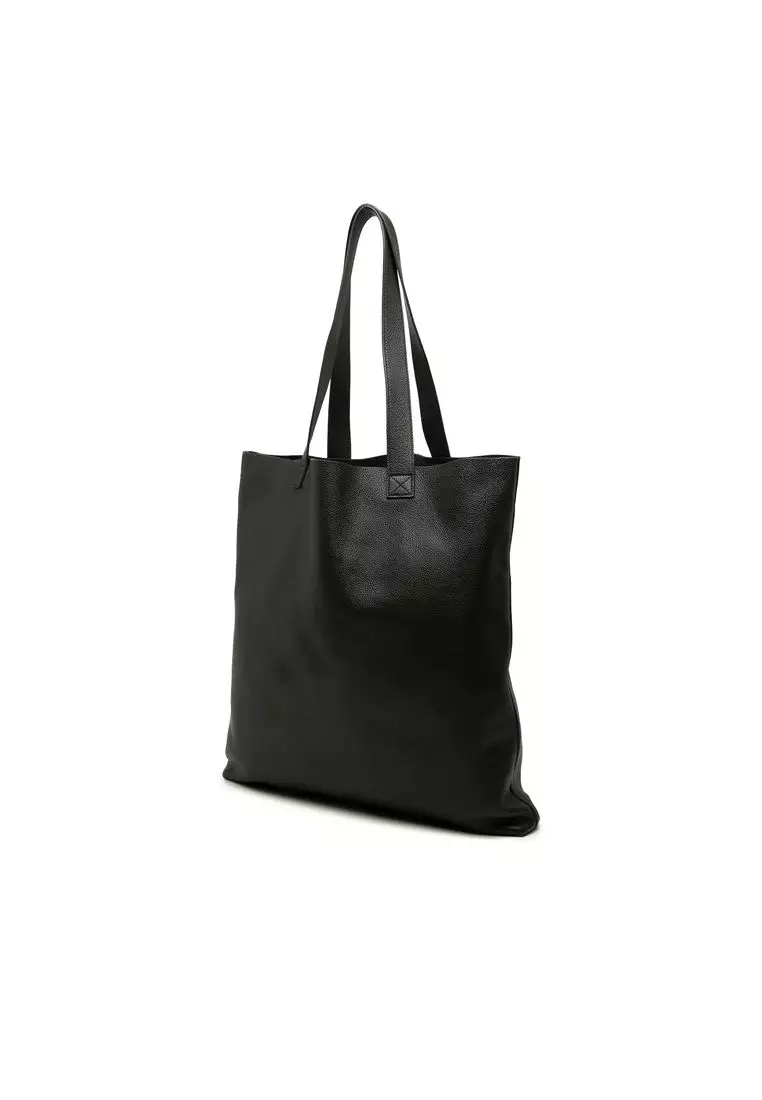 Pre-Loved Gucci Calfskin Logo Tote