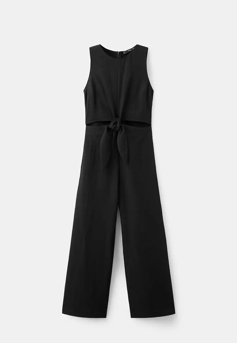 Cut-Out Jumpsuit With Knot