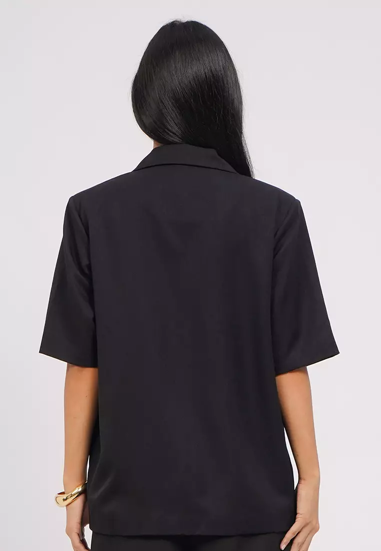 Oversized Short Sleeve Blazer