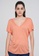 Sisley pink V-neck T-shirt 16495AAC5262E7GS_1