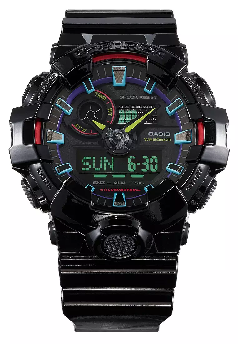 G-Shock Analog-Digital - Jam Tangan Pria - Black - GA-700RGB-1A