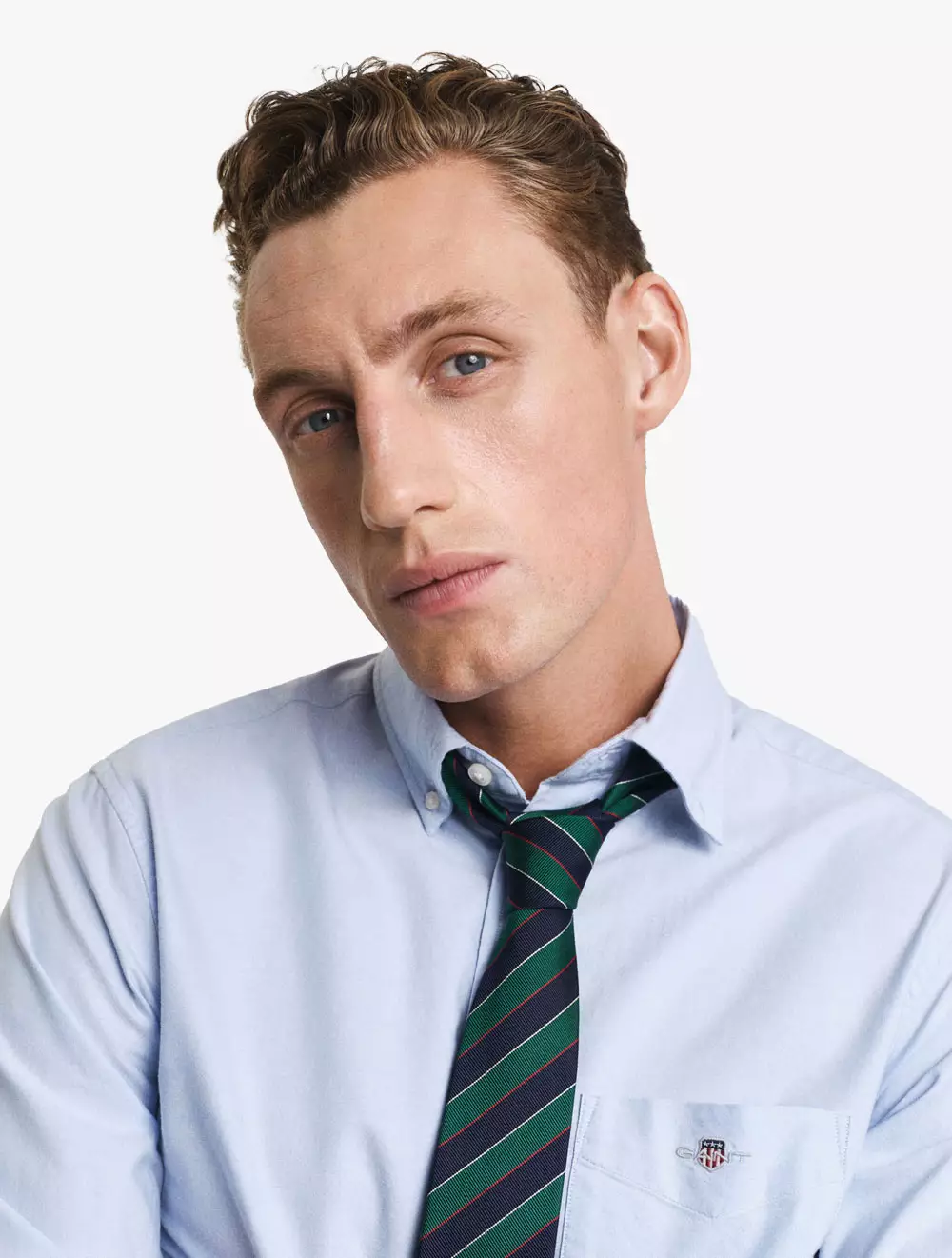 GANT - Pakaian Pria - Reg Oxford Shirt - Light Blue