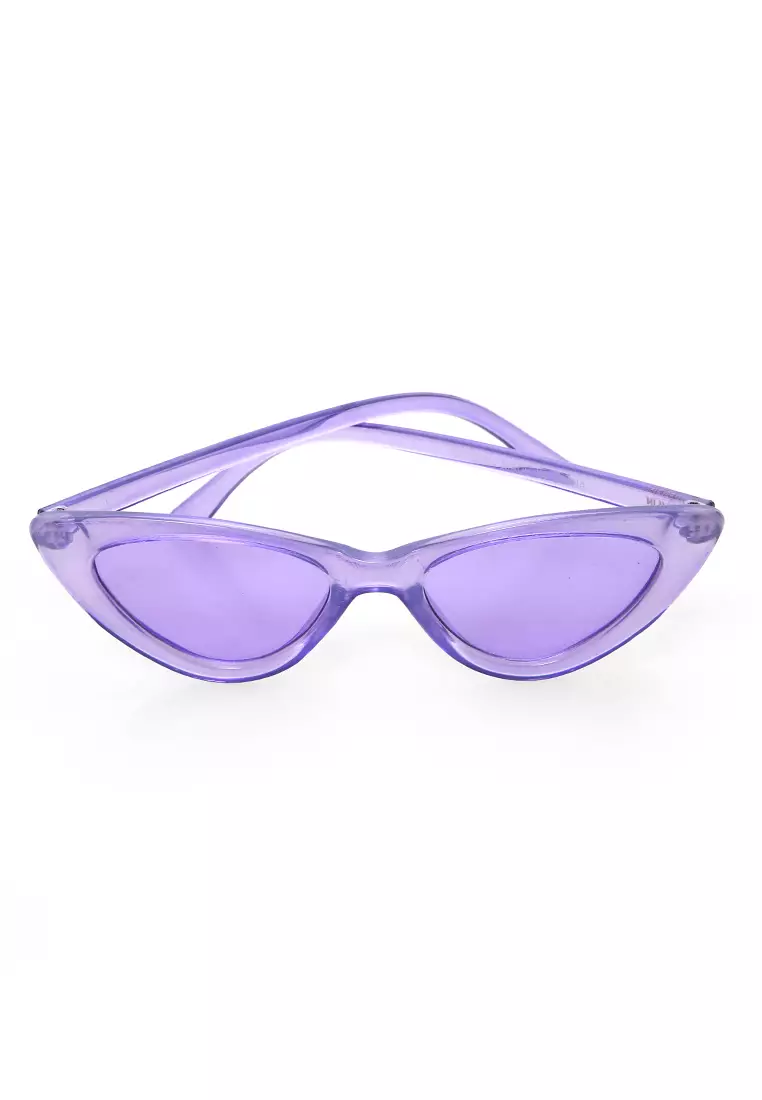 Ulrico Kacamata Fashion Anak Unisex Cat Eye Children's Glasses Cute Design Material Plastic ORIGINAL - Purple