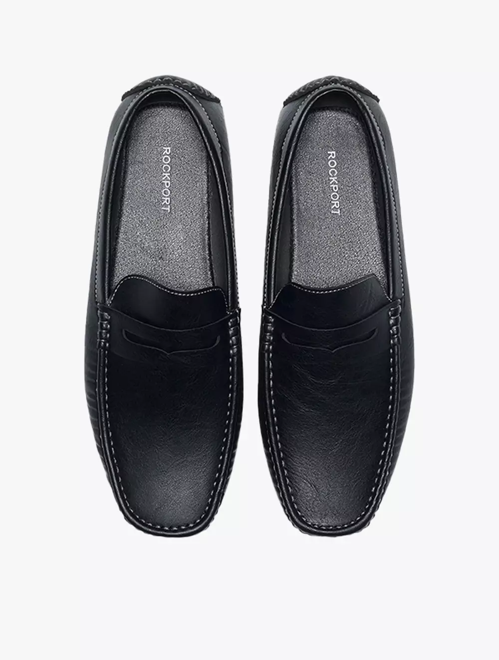 Payless Rockport Mens Burl Moccasins - Black_01