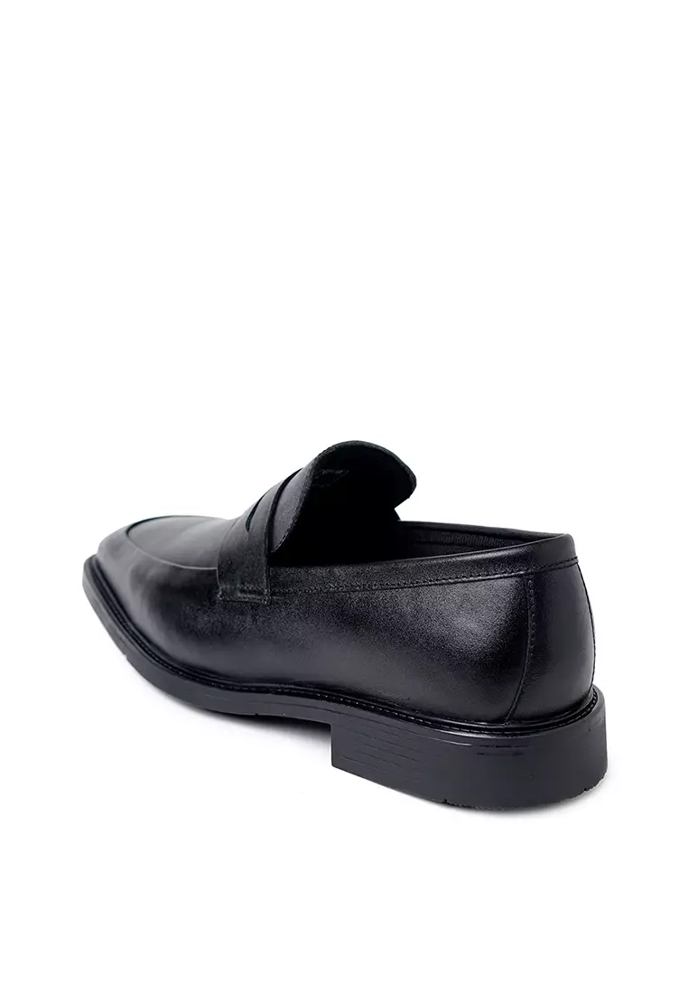 Prabu - Bhanu Black Sepatu Kulit Slip On Pria