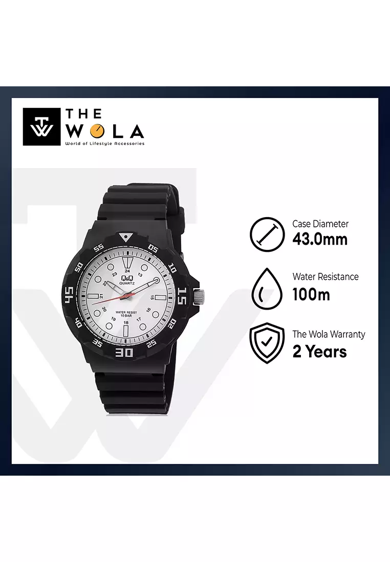 Watch by Citizen VR18J004Y Men Analog Watch Black Resin Strap