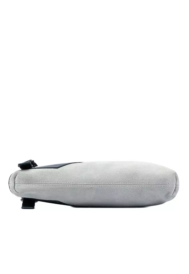Pre-Loved Loewe Suede Anagram Switching Shoulder Bag