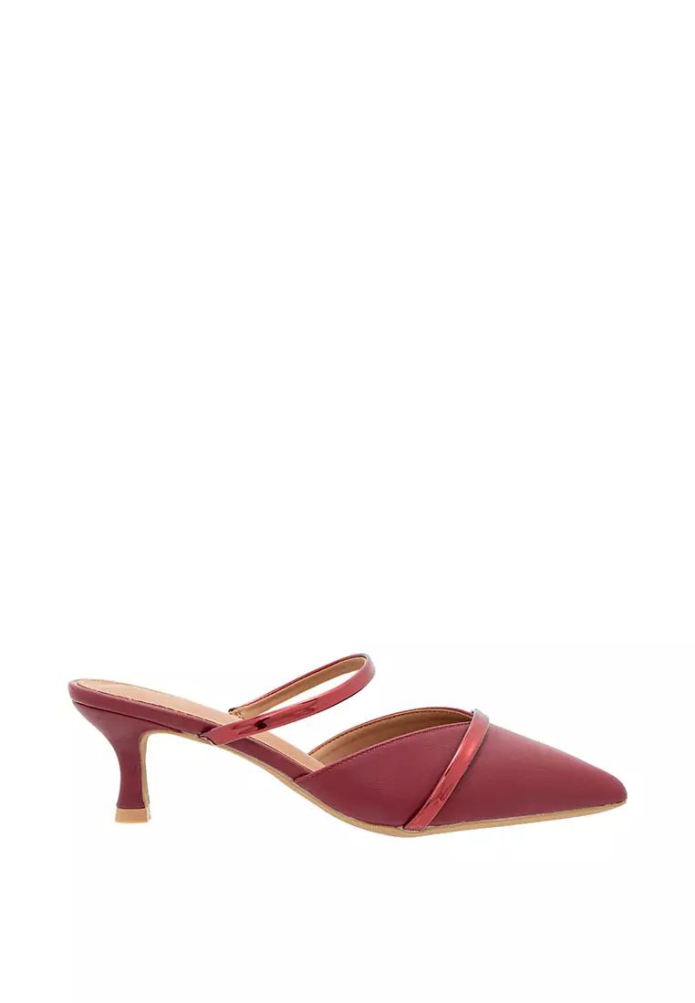 Maroon mules cheap