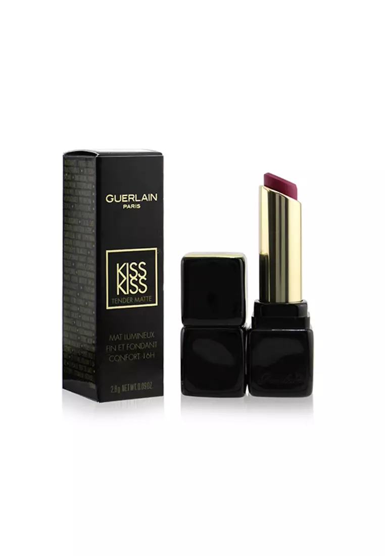 GUERLAIN - Kisskiss Tender Matte Lipstick - # 880 Caress Plum 2.8g/0.09oz