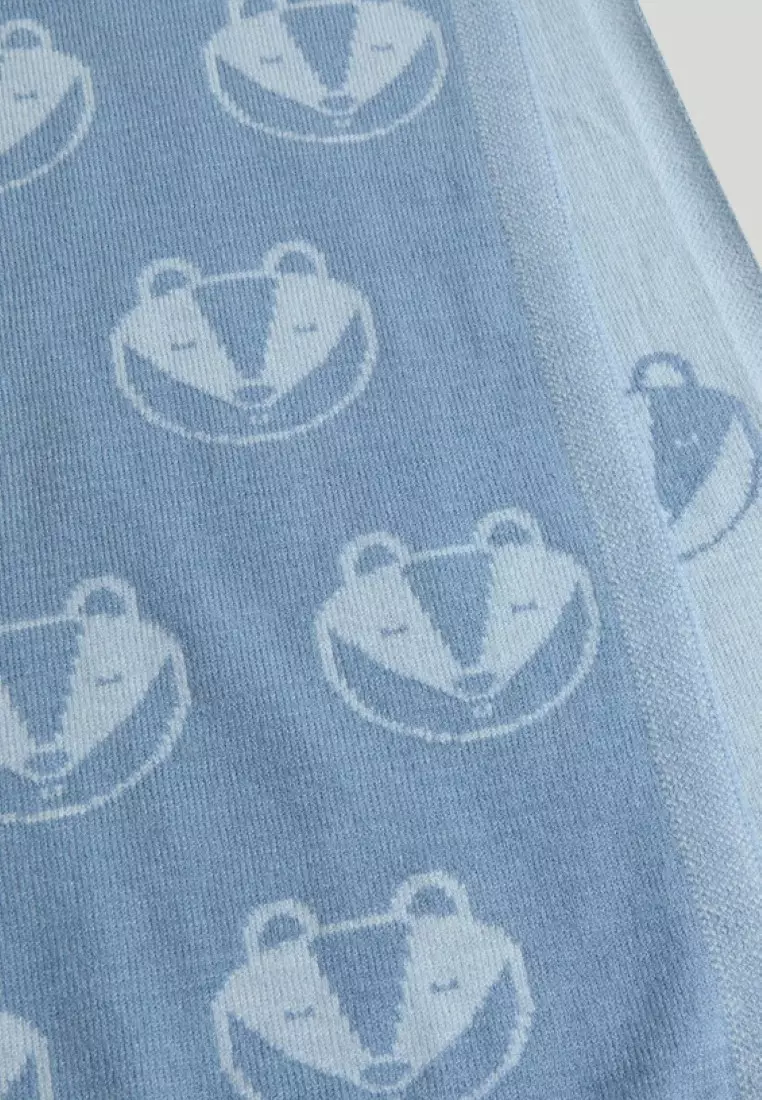 Baby Printed Knitted Blanket