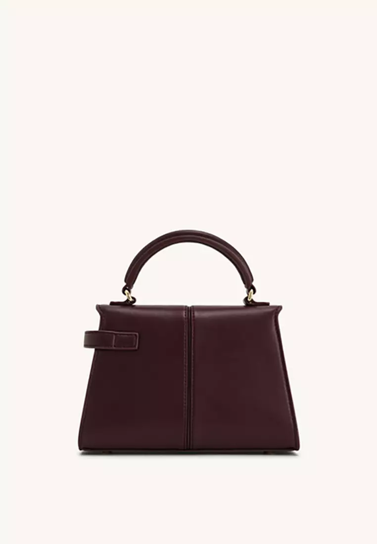 Elise Top Handle Bag - Burgundy