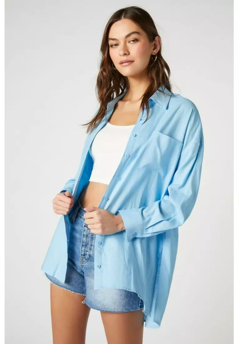 Forever 21 oversized shirt top