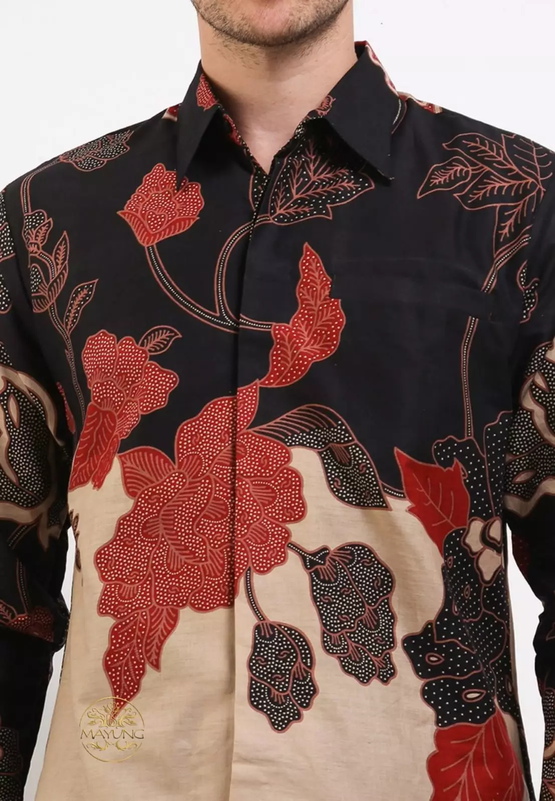 Mandevilla Item Kemeja Batik Premium Slimfit