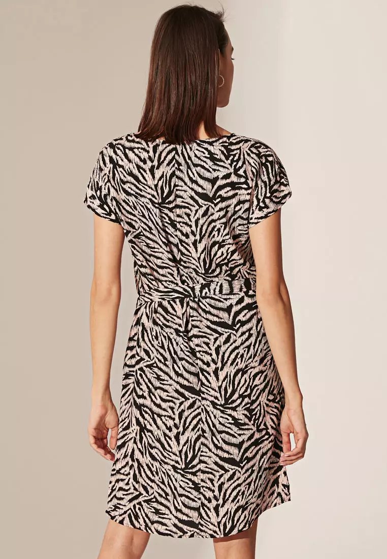 Wais Tie Viscose Dress