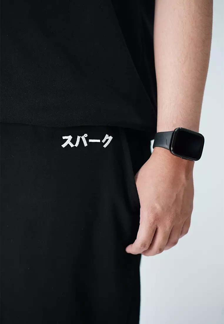 Ryusei Celana Baggy Pria Hayashi Ken Black