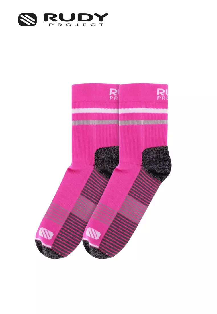 Buy Rudy Project Crew Cut Sports Socks – Pink Fluo | Breathable | 2026 ...