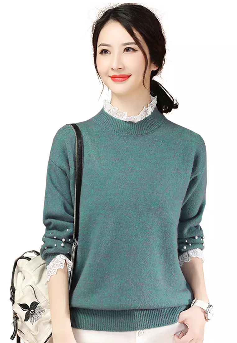 Girls on sale green turtleneck