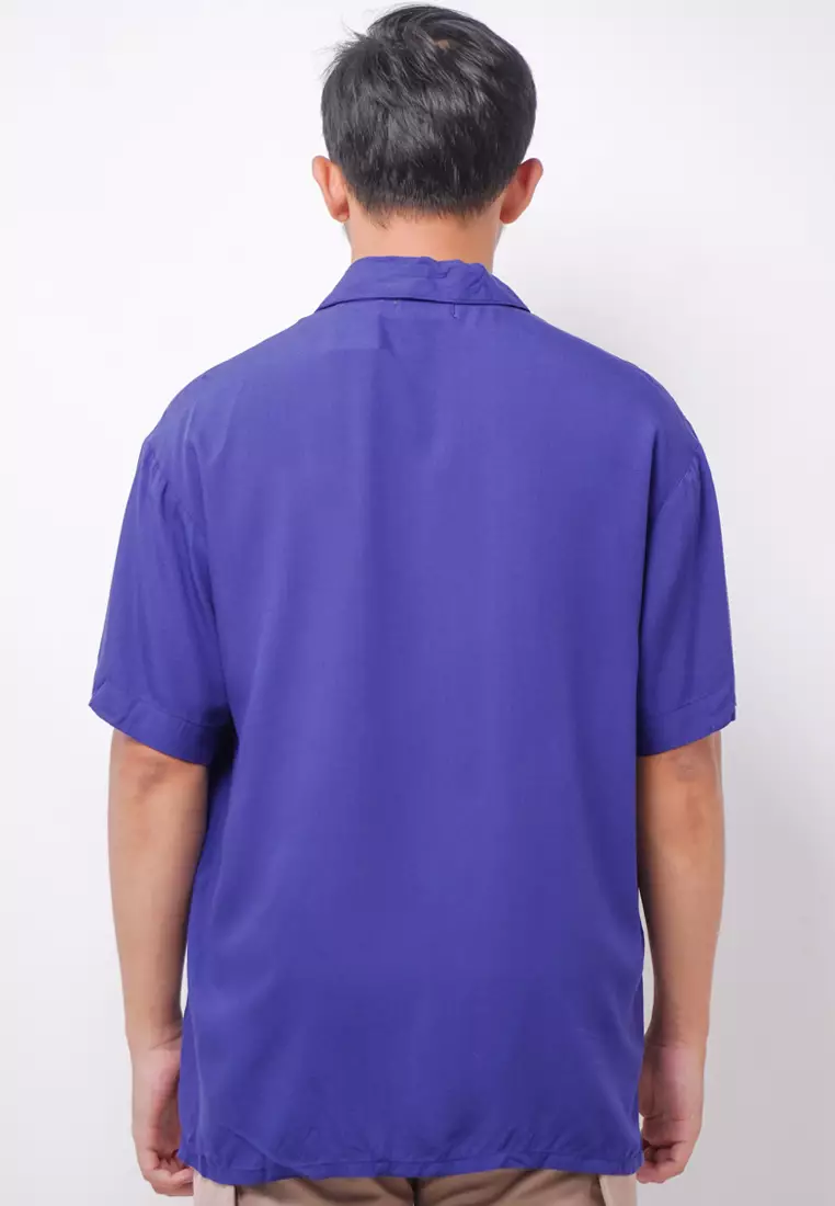 NTA76 Kemeja MKM Men Basic Polos Navy With Pocket