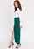 Hook Clothing green Knot Split Asymmetrical Skirt 6FBA8AA94556A1GS_4