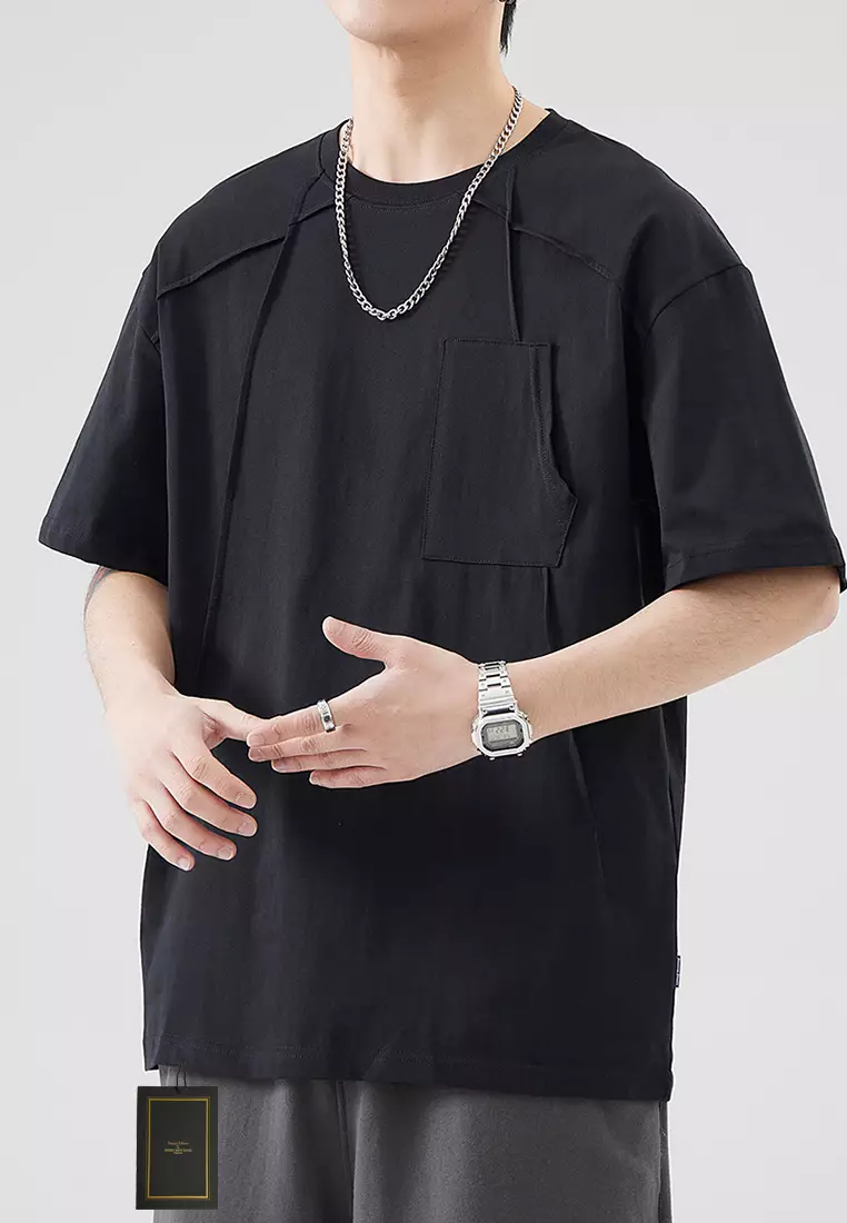 American Style Patchwork Short Sleeve T-Shirt AY-az8067