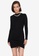 Trendyol black Ruched Knit Dress E73A1AA47656F6GS_1