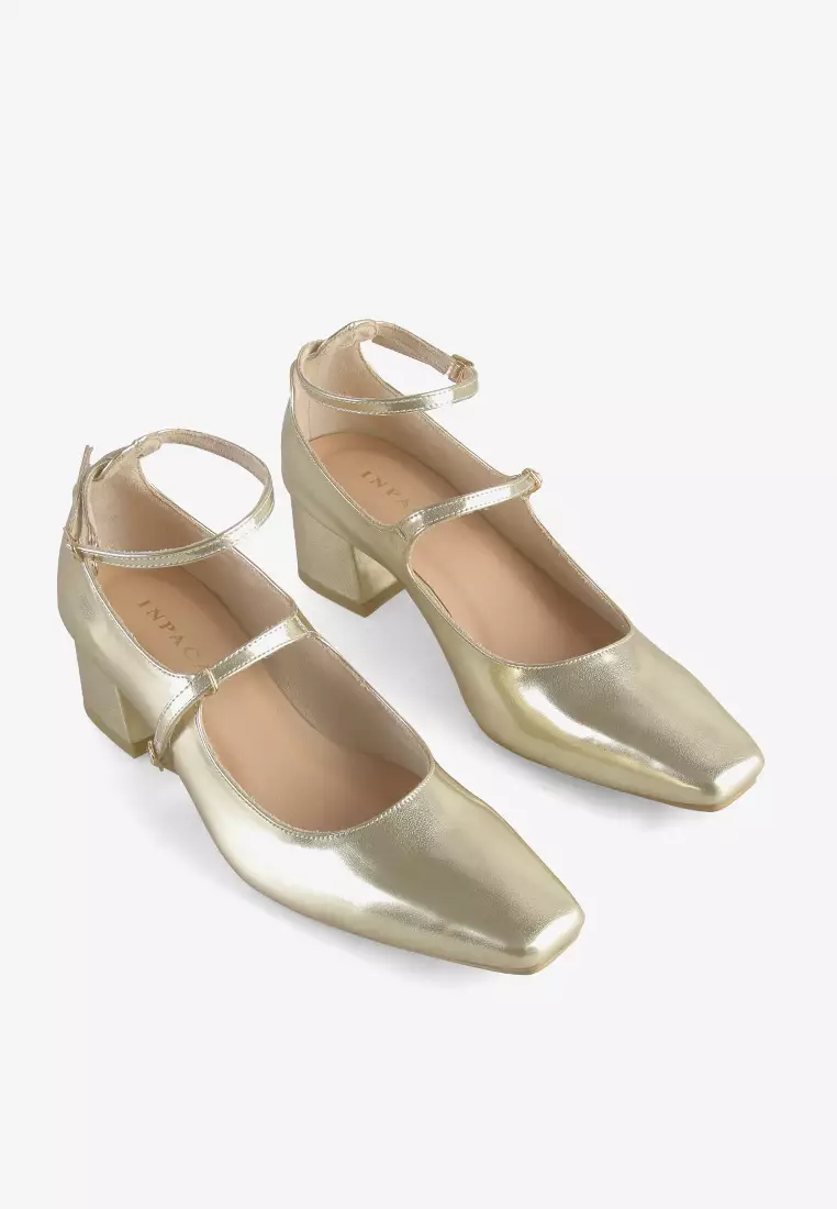 INPACA Astoria Mary Jane Block Heels