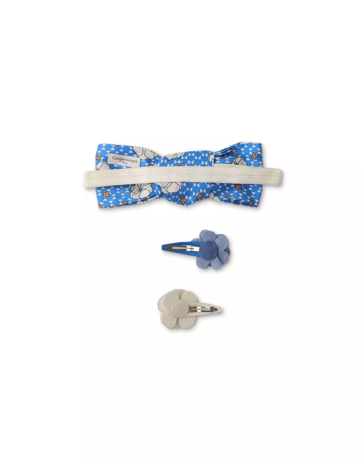 Gingersnaps Baby Vintage Clip Set - Aksesoris Bayi Perempuan (Biru)