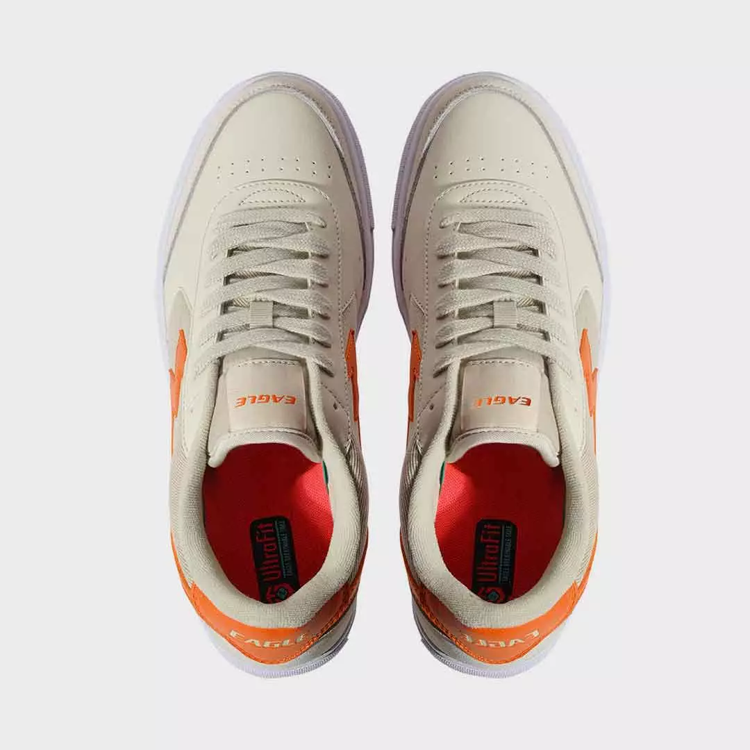 Eagle Sepatu Sneakers Lifestyle Ace - KREM/JINGGA