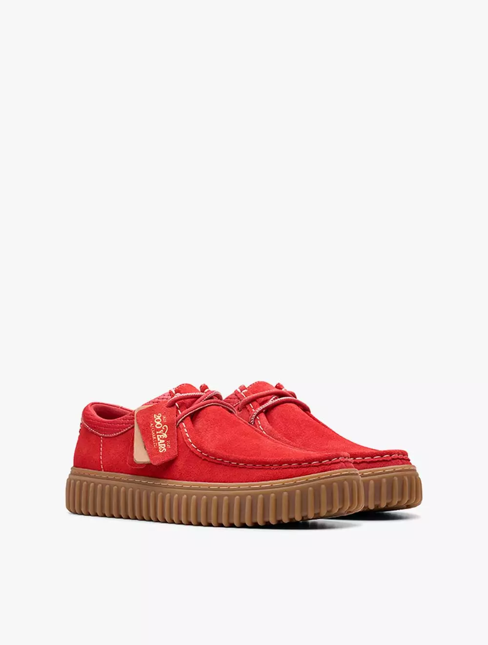 Clarks Torhill Lo Red Suede