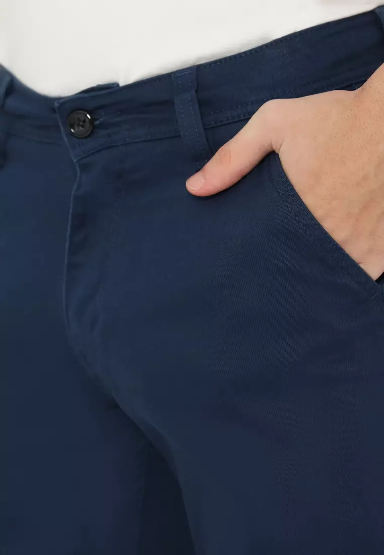 POLICE Celana Chino Pendek Cotton Premium Pria