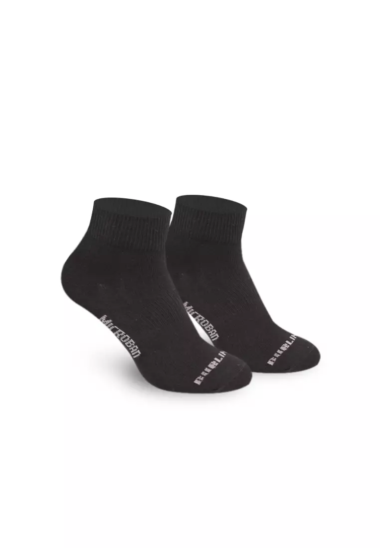 Microban Ladies’ Cotton Lite Thin Casual Ankle Socks 3 pairs in a pack VLCKG18