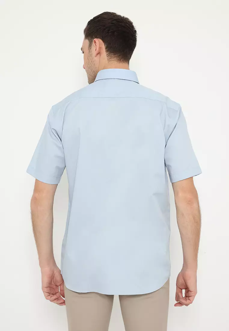 Jobb Geremy Kemeja Pria Lengan Pendek Regular Fit Biru