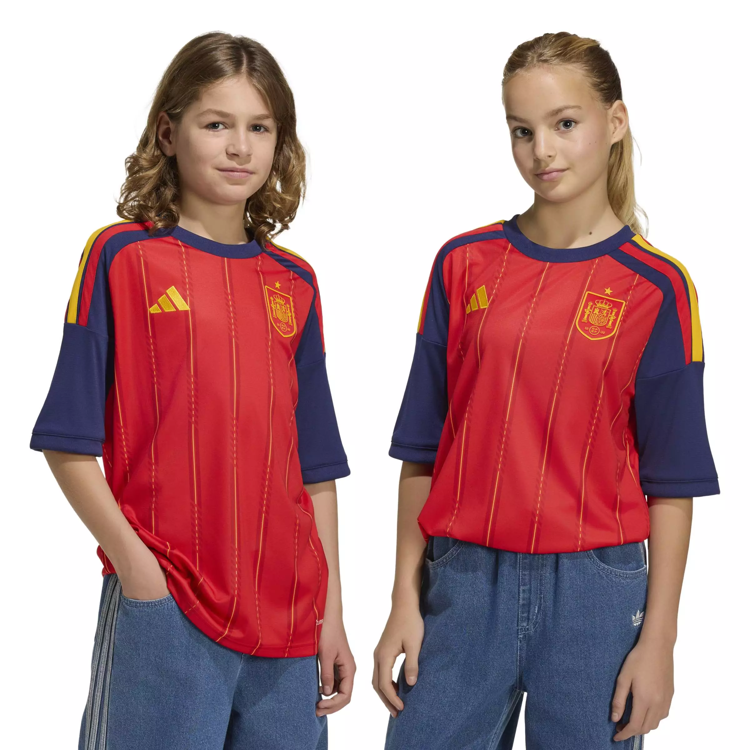 ADIDAS Spain 26 Home Youth Jersey JZ5757 - Jersey Anak (Merah)
