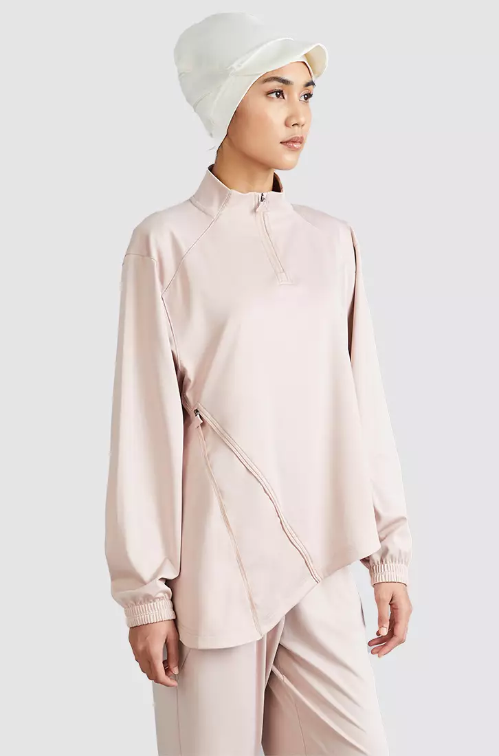 TESHA 半拉链运动夹克