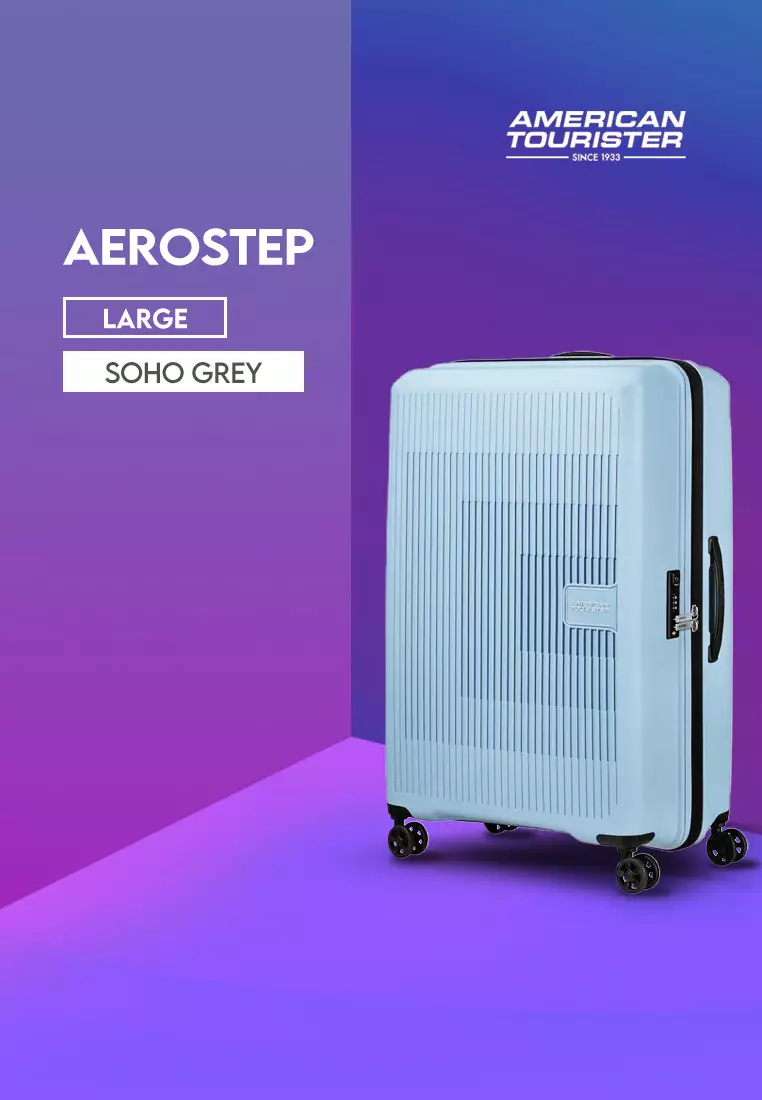 American Tourister Koper Hardcase Aerostep Large 28" - Soho Grey