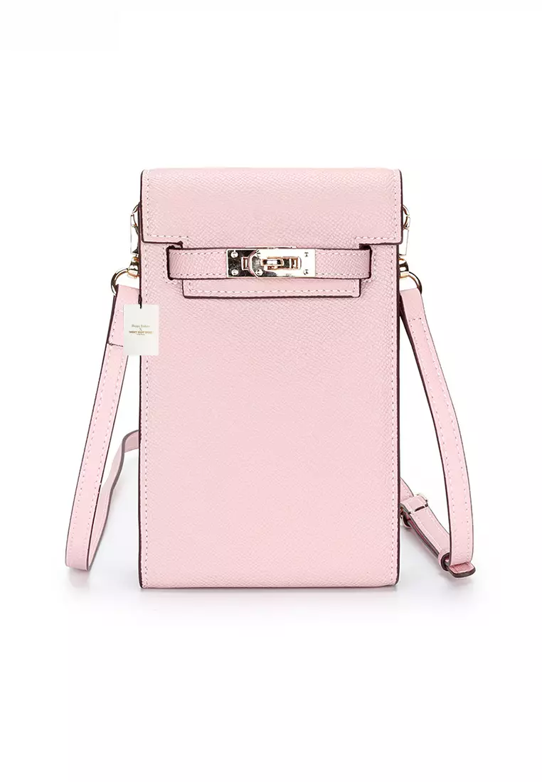 Genuine Calf Leather Metal Buckle Mobile Shoulder Bag JW YT-6764