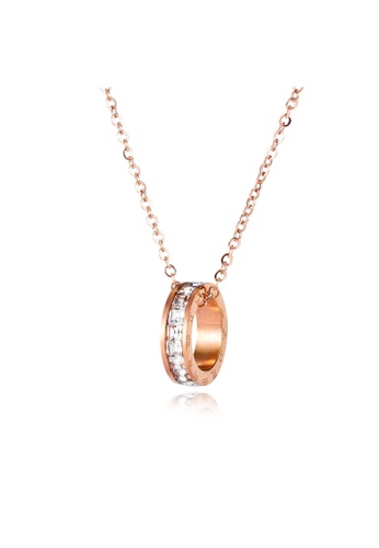 Air Jewellery gold Luxurious Constellation Necklace In Rose Gold 4A185AC94EA01FGS_1