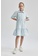 DeFacto blue Short Sleeve Cotton Dress B87CDKAD89278FGS_1