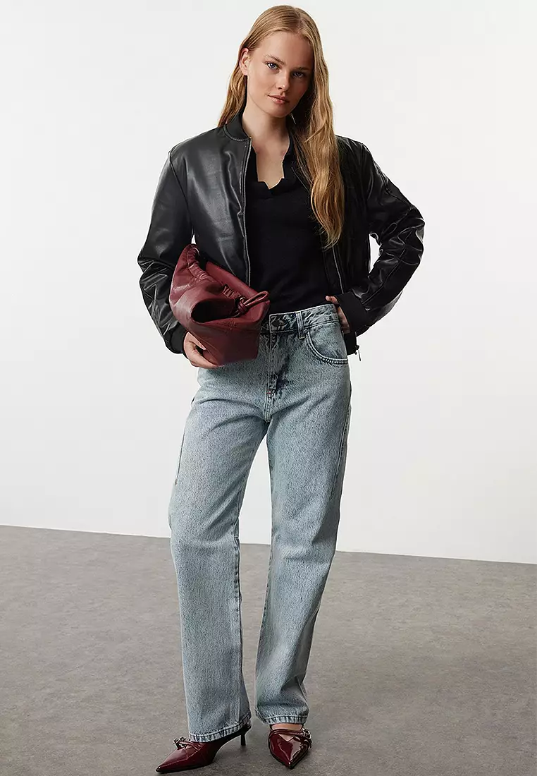 High Waist Baggy Jeans