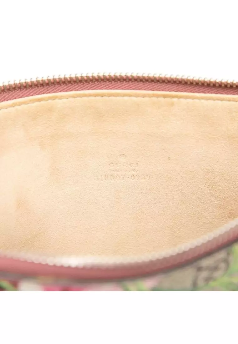 Pre-Loved Gucci Gg Supreme Blooms Clutch