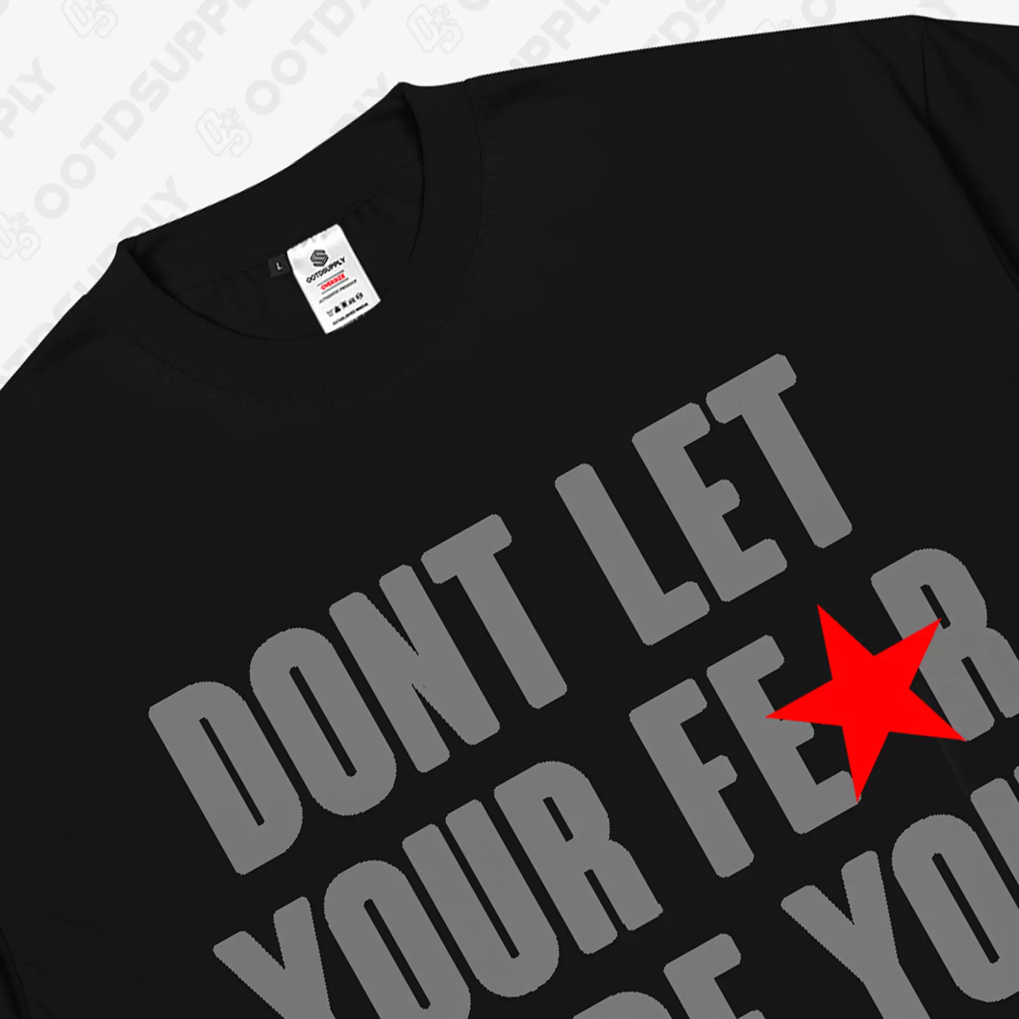 OOTDSUPPLY Boxy Fit Oversize Your Decide Black & White l Tshirt Boxyfit l Kaos Boxy OVZB012