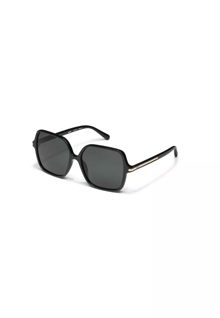 QUAY Press Tour Sunglasses - Black/Smoke