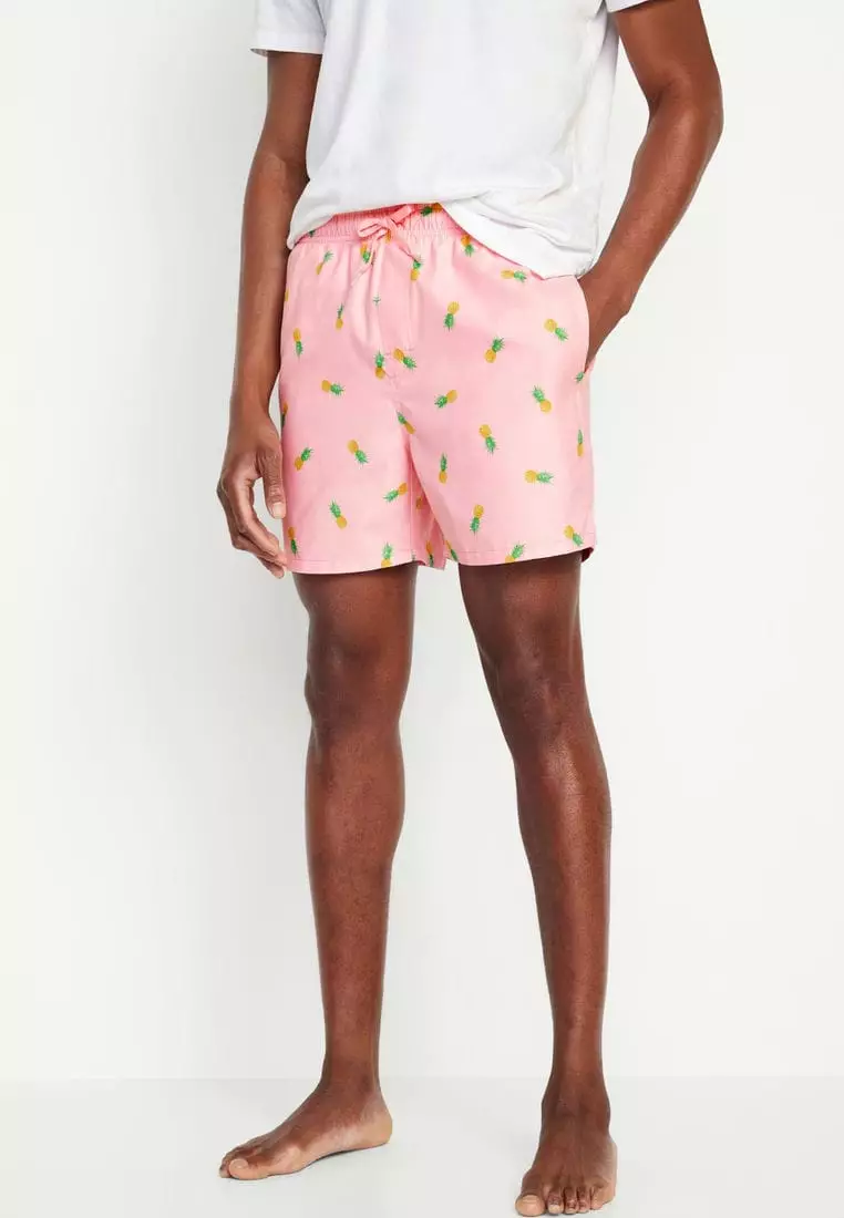 Buy Old Navy Printed Swim Trunks for Men -- 5-inch inseam 2025