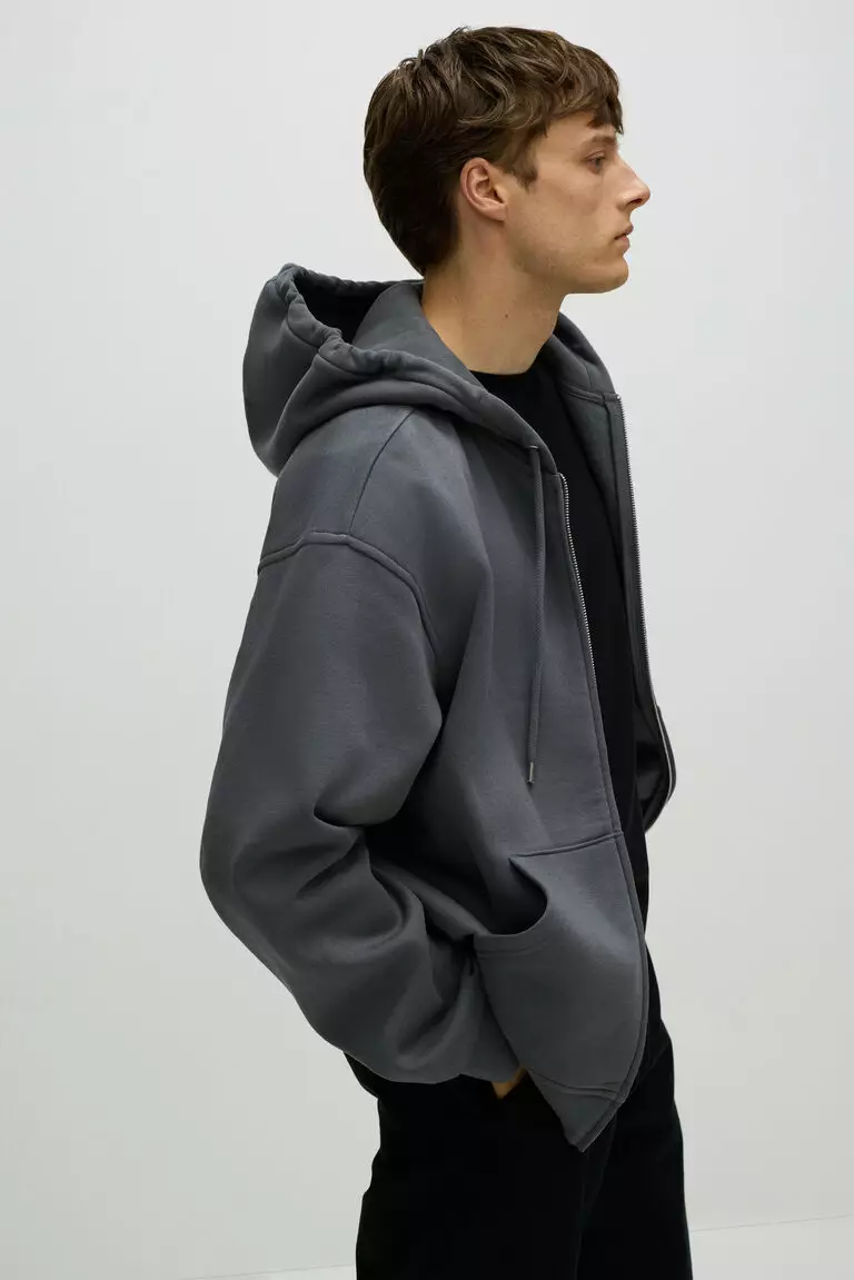 Zip-through hoodie