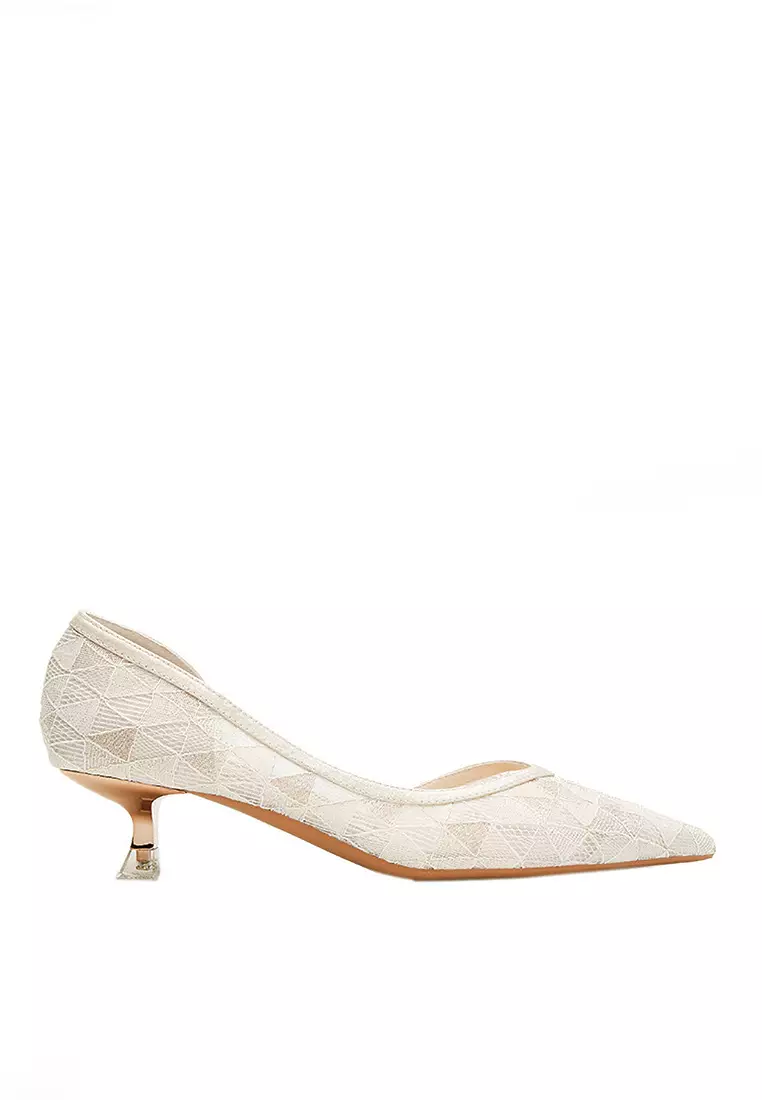 Discount on Twenty Eight Shoes  shoes - SKU: VANSA Sexy Mesh D'orsay Mid Heel  VSW-H33911